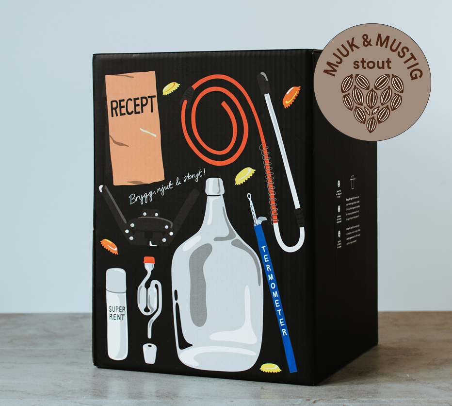 Mjuk och Mustig Stout - lbryggningskit (10 Liter)