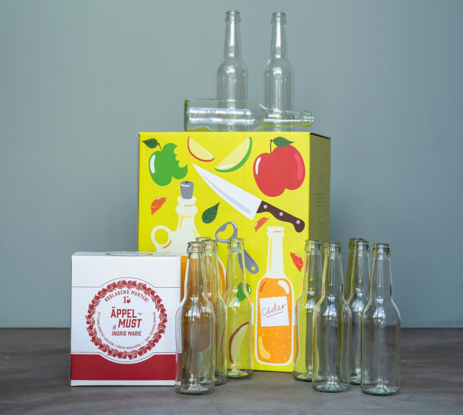 Allt-i-ett CIDERKIT!  Volym 3-5 liter + Flaskor