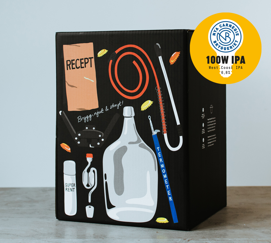 100W IPA, Nya Carnegiebryggeriet - Bryggkit (4 Liter)