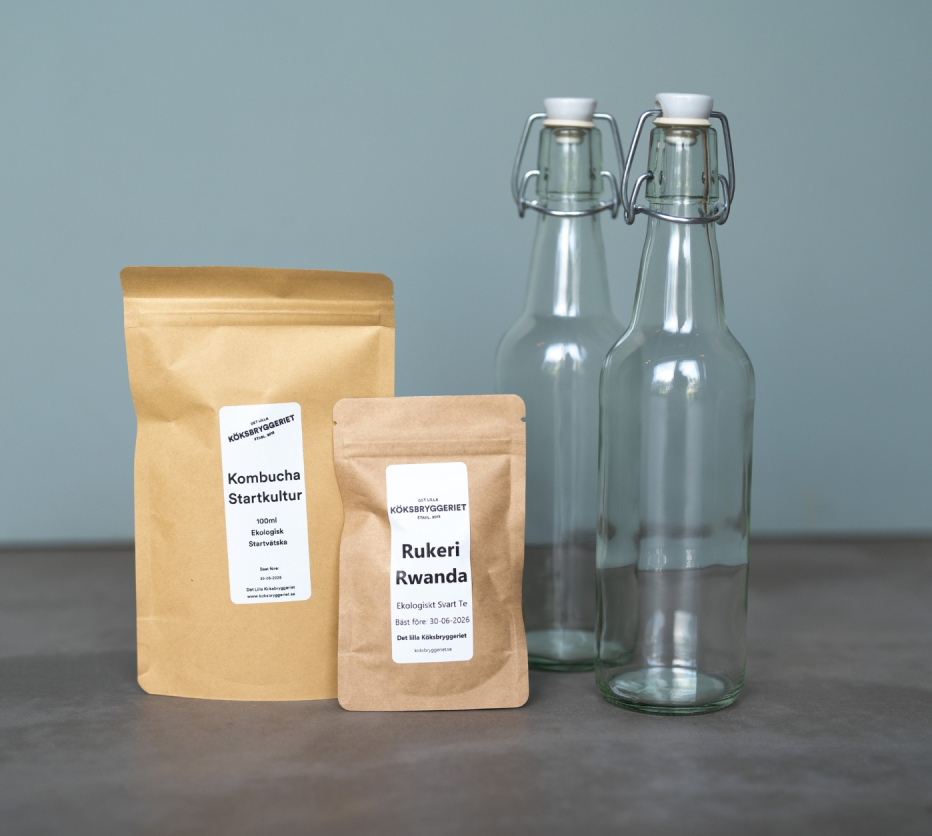 Kombucha Pfyllningskit + Flaskor