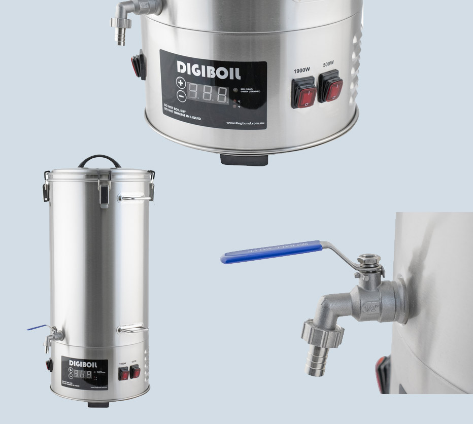 Digiboil 35 liter - Digital elektrisk kittel i rostfritt 