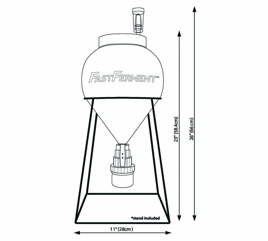 Brygg klart öl - Koniskt jäskärl 11 liter Brygg klart öl - Koniskt jäskärl 11 liter