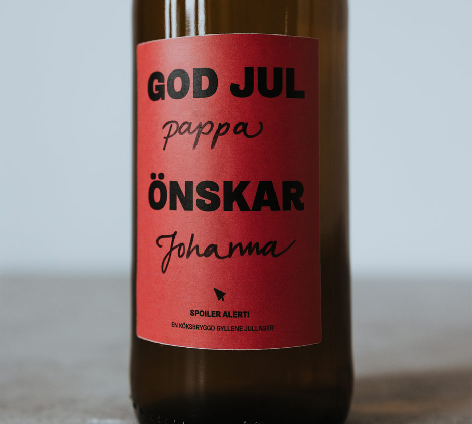15-pack Julöl-etikett – Skriv själv! 15-pack Julöl-etikett – Skriv själv!