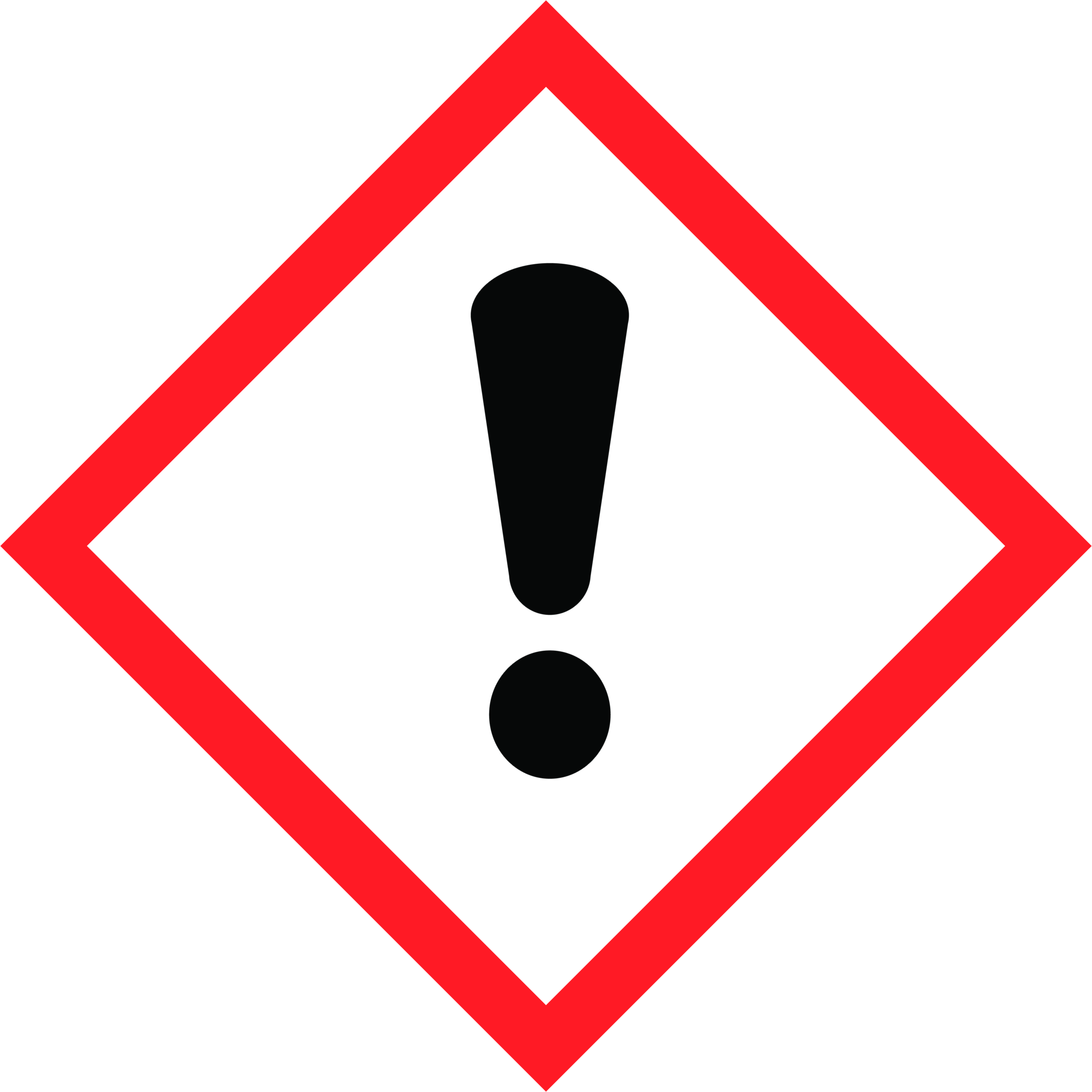Faropiktogram GHS07 – Utropstecken
